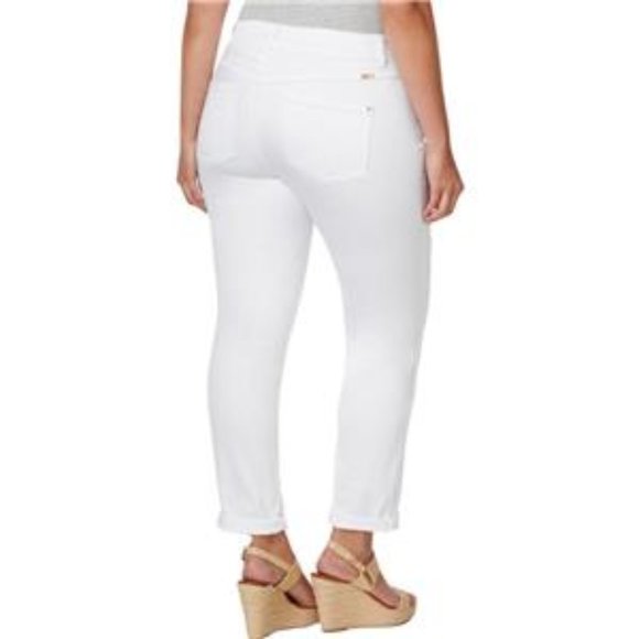 INC Women Plus Slim Tech Fit Tummy Control Boyfriend Jeans Size 24W NWT! - Picture 2 of 4